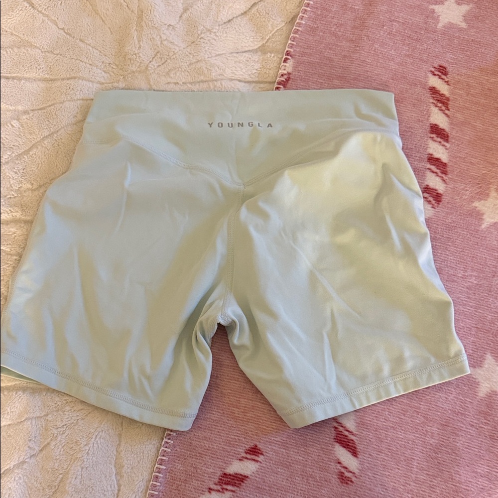 YoungLA Women's Light green effortless Biker Shorts